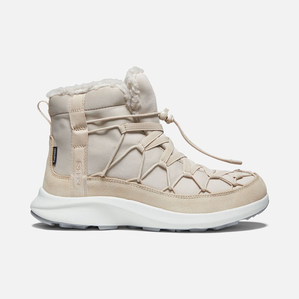 Bottes Chukka Keen Femme Beige | Uneek Snk Waterproof | ZSAFM-0753